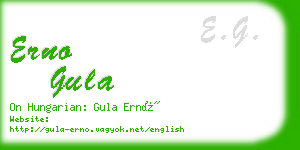 erno gula business card